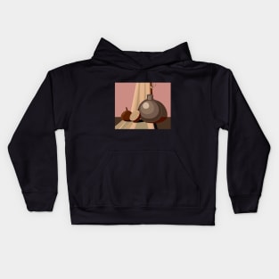 Pastel still life with figs Kids Hoodie